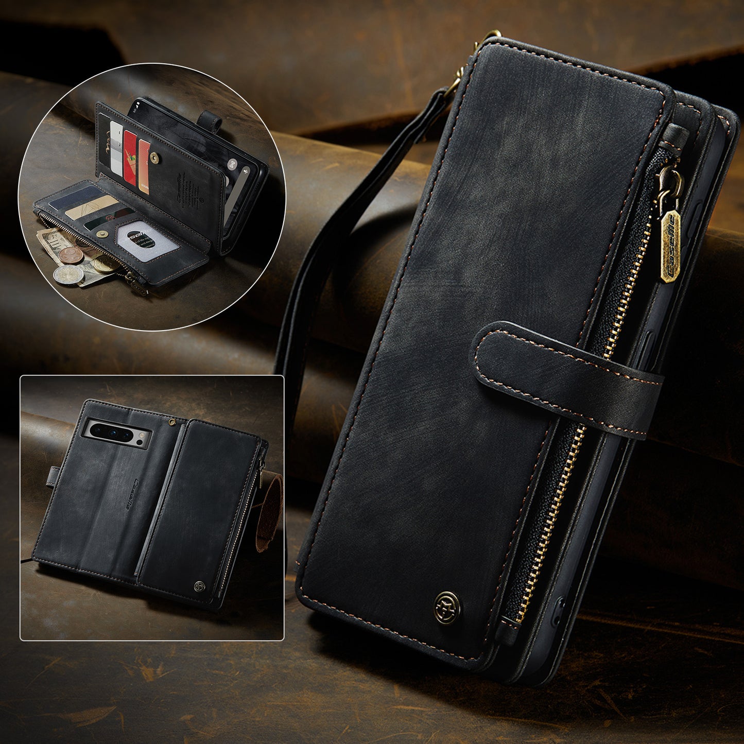 3-in-1 Functionality Durable Wallet Case for Google Pixel