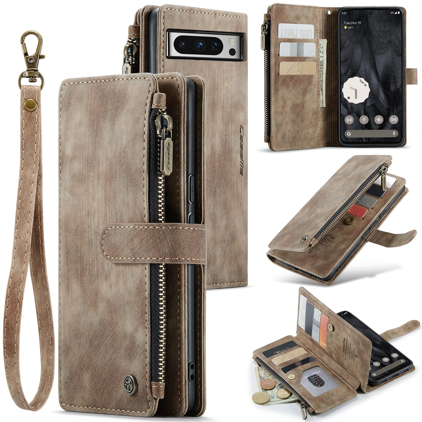 3-in-1 Functionality Durable Wallet Case for Google Pixel