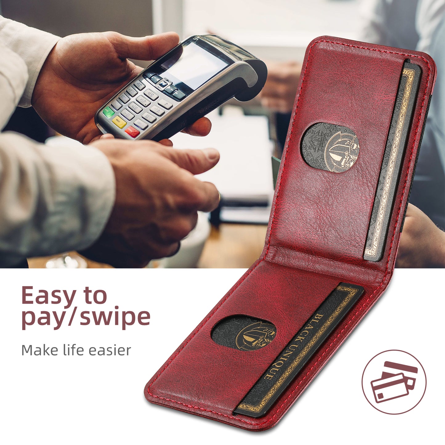 2-in-1 Magnetic Flip Wallet Phone Case for Google Pixel