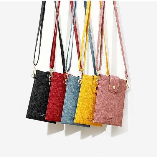 2025 New Women's Ultra-Slim Vertical Phone Wallet - Card Holder with Pockets