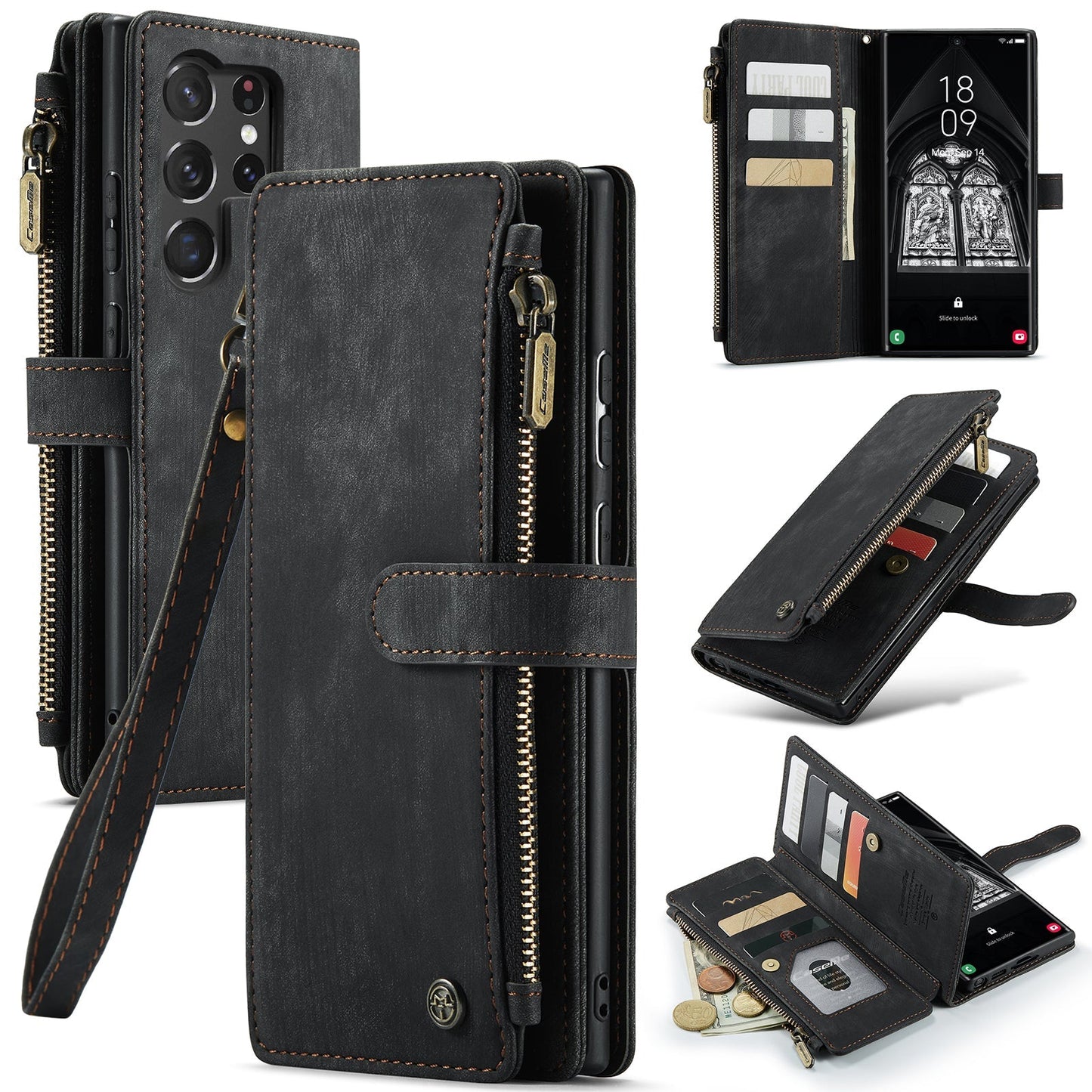 3-in-1 Functionality Durable Wallet Case for Samsung Galaxy