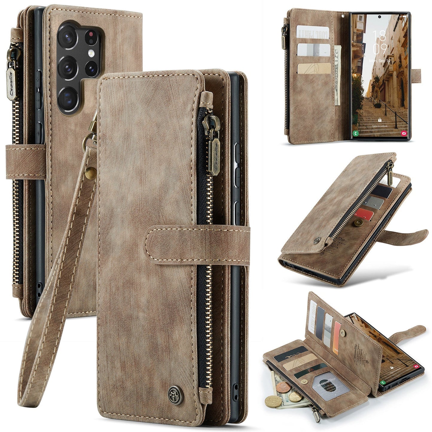 3-in-1 Functionality Durable Wallet Case for Samsung Galaxy