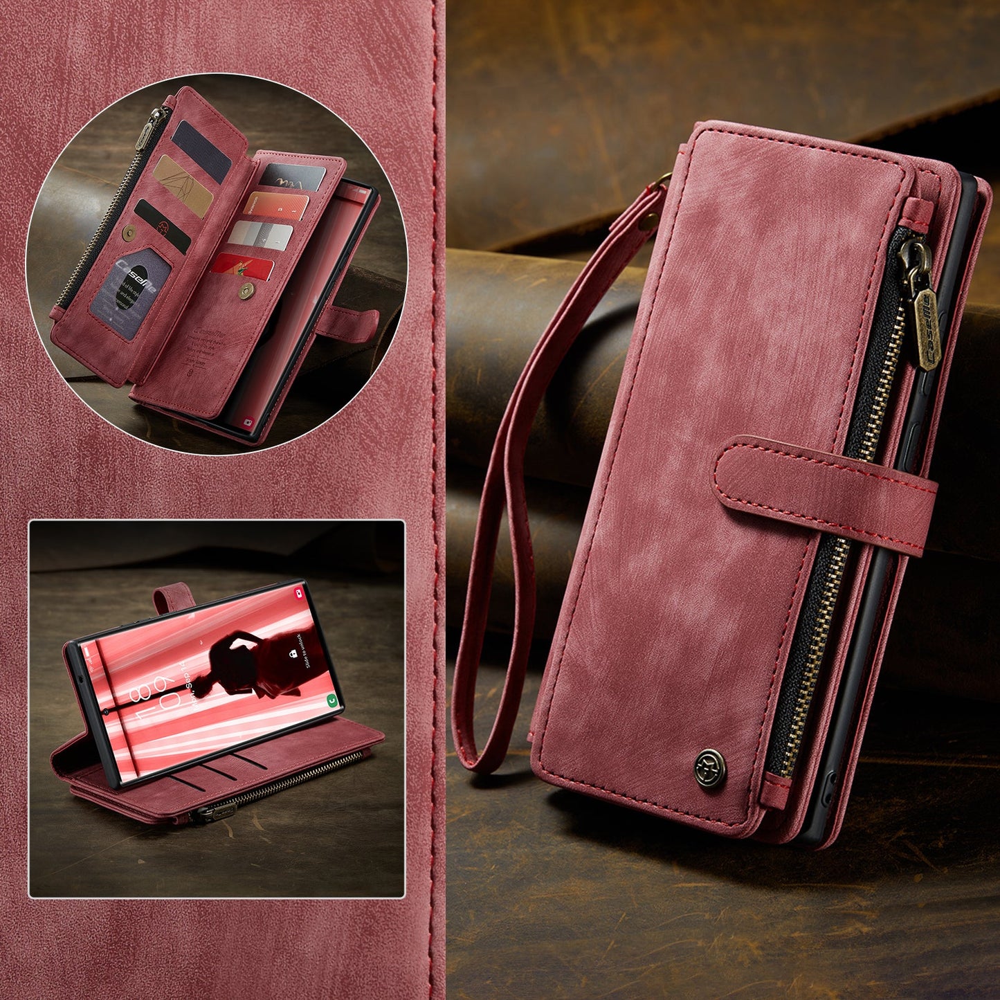 3-in-1 Functionality Durable Wallet Case for Samsung Galaxy