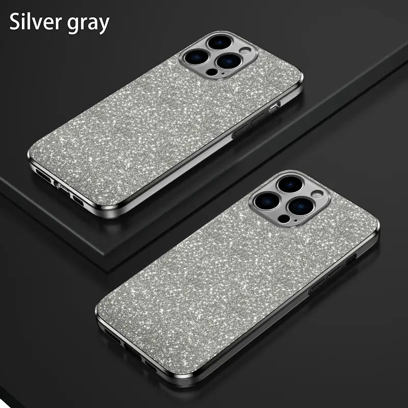 High-end Fashion Gradient Flash Powder Phone Case for iPhone