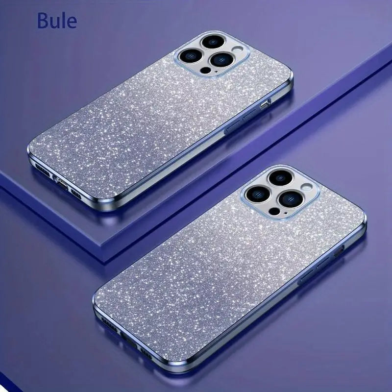 High-end Fashion Gradient Flash Powder Phone Case for iPhone