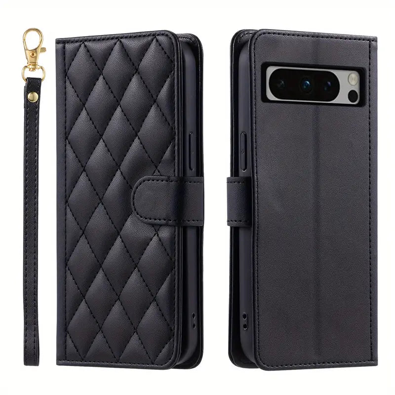 Wallet Card Slot Magnetic Stand Leather Flip Case for Google Pixel