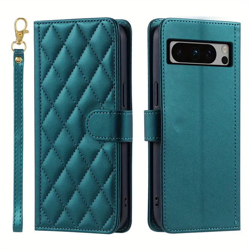 Wallet Card Slot Magnetic Stand Leather Flip Case for Google Pixel