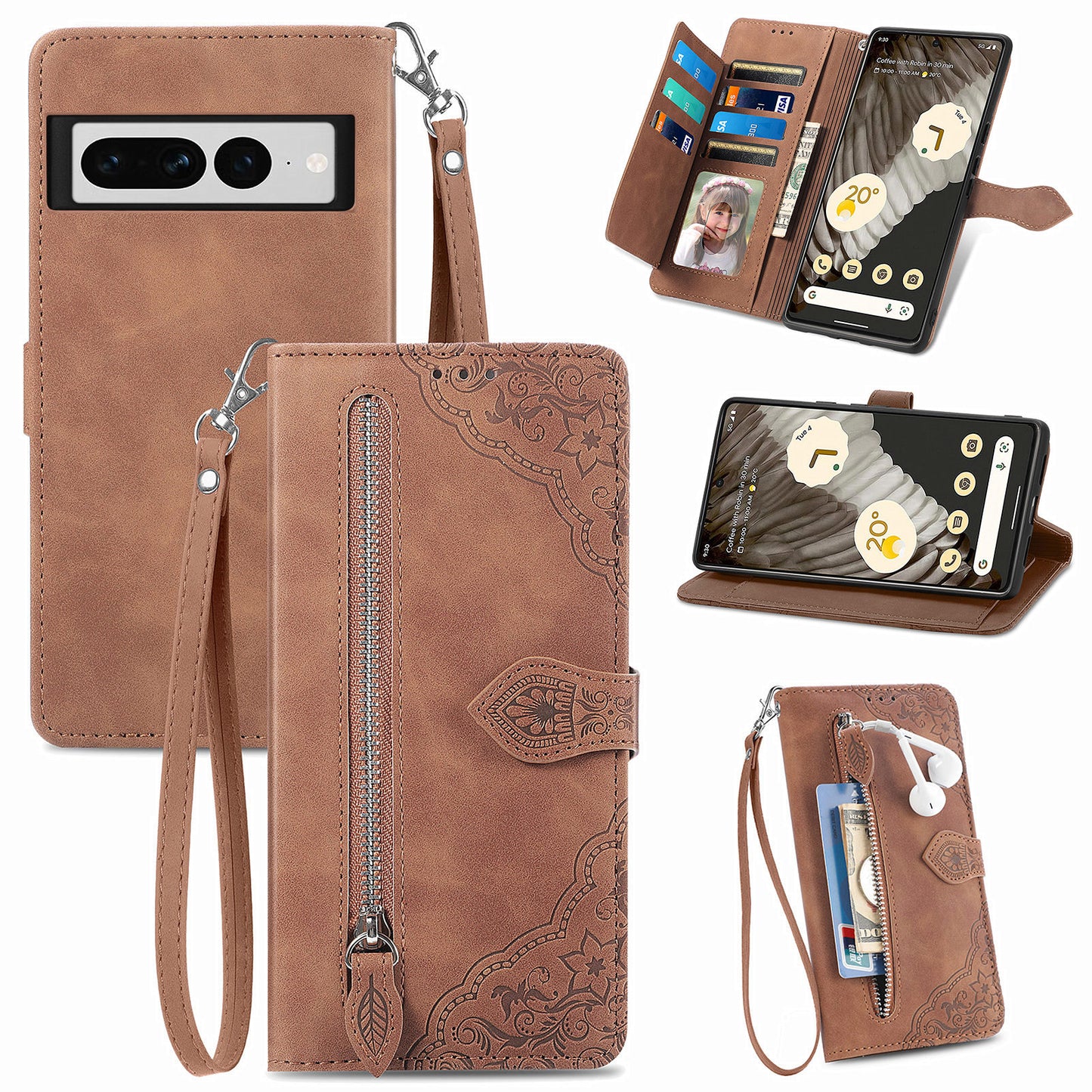 Versatile Elegance Wallet Flip Case for Google Pixel
