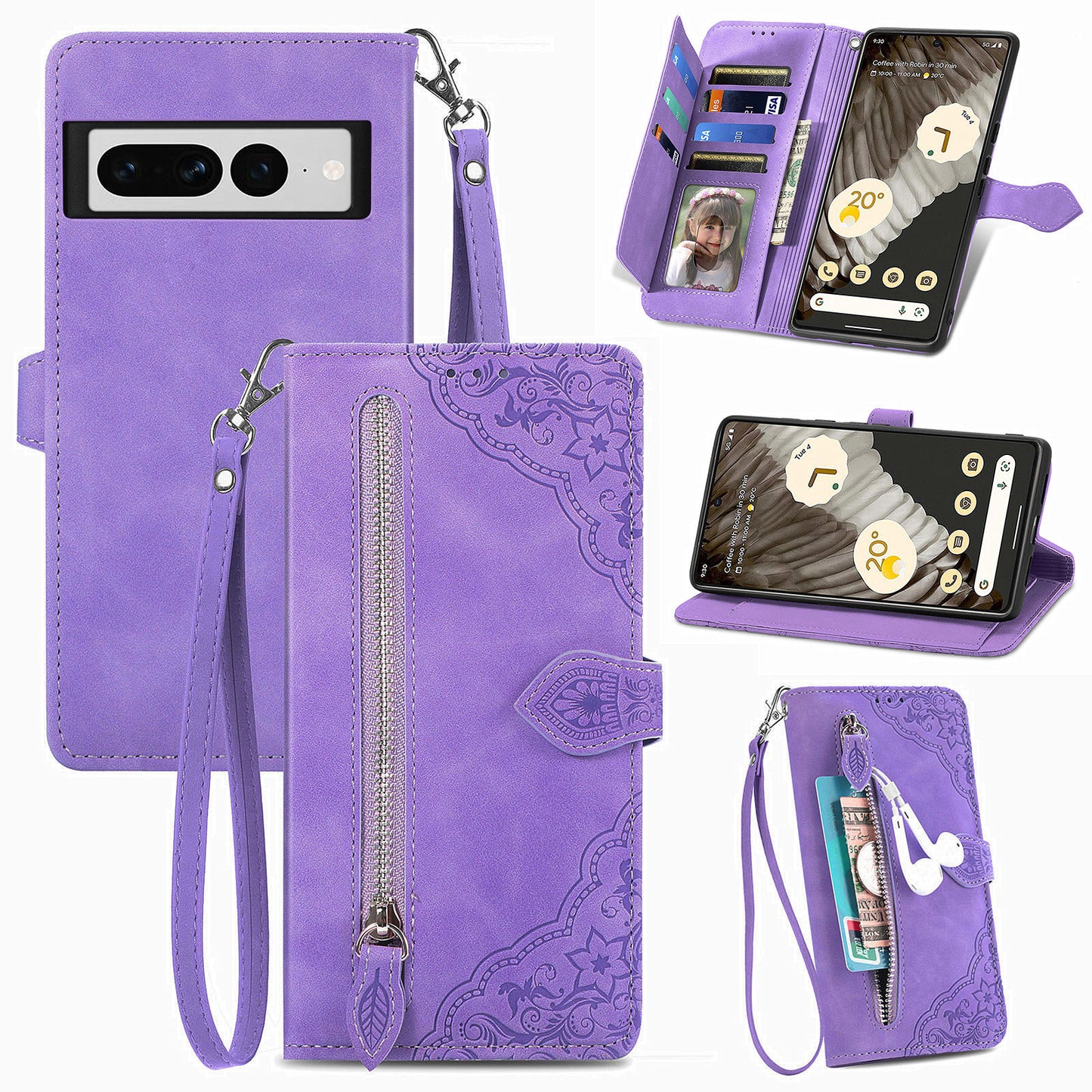 Versatile Elegance Wallet Flip Case for Google Pixel