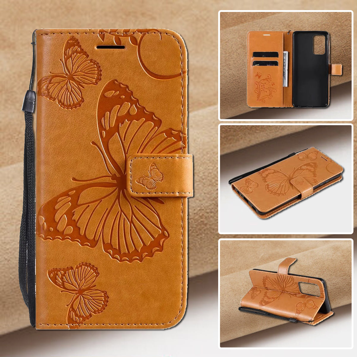 Leather Wallet Flip Phone Case for Samsung Galaxy