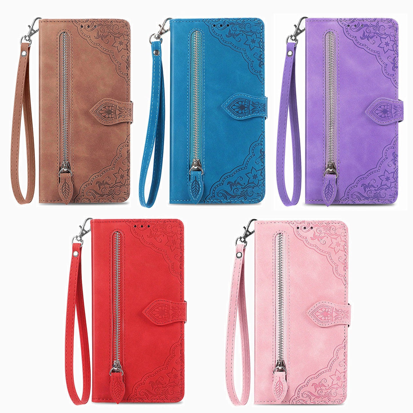 2-in-1 abnehmbare Leder-Brieftaschenhülle für Samsung Galaxy