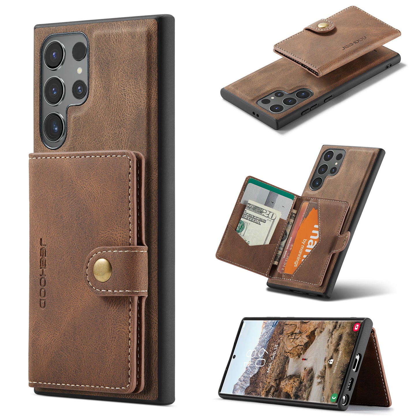 2-in-1-Magnethülle für Samsung Galaxy