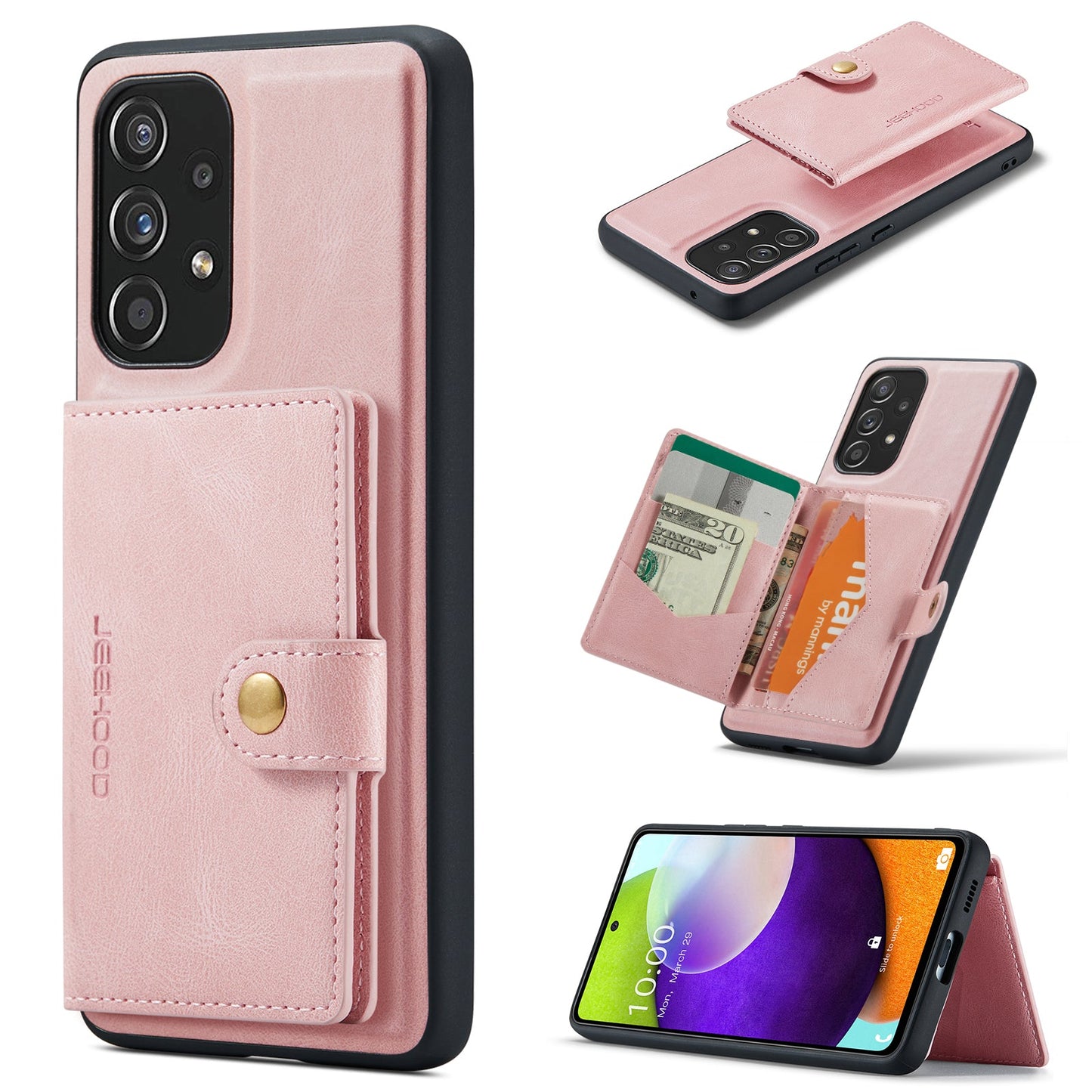 2 in 1 Magnetic Wallet Case For Samsung Galaxy A