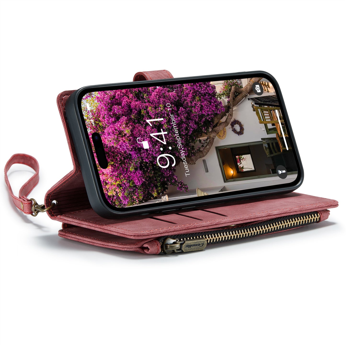 2-in-1 abnehmbare Leder-Brieftaschenhülle für das iPhone
