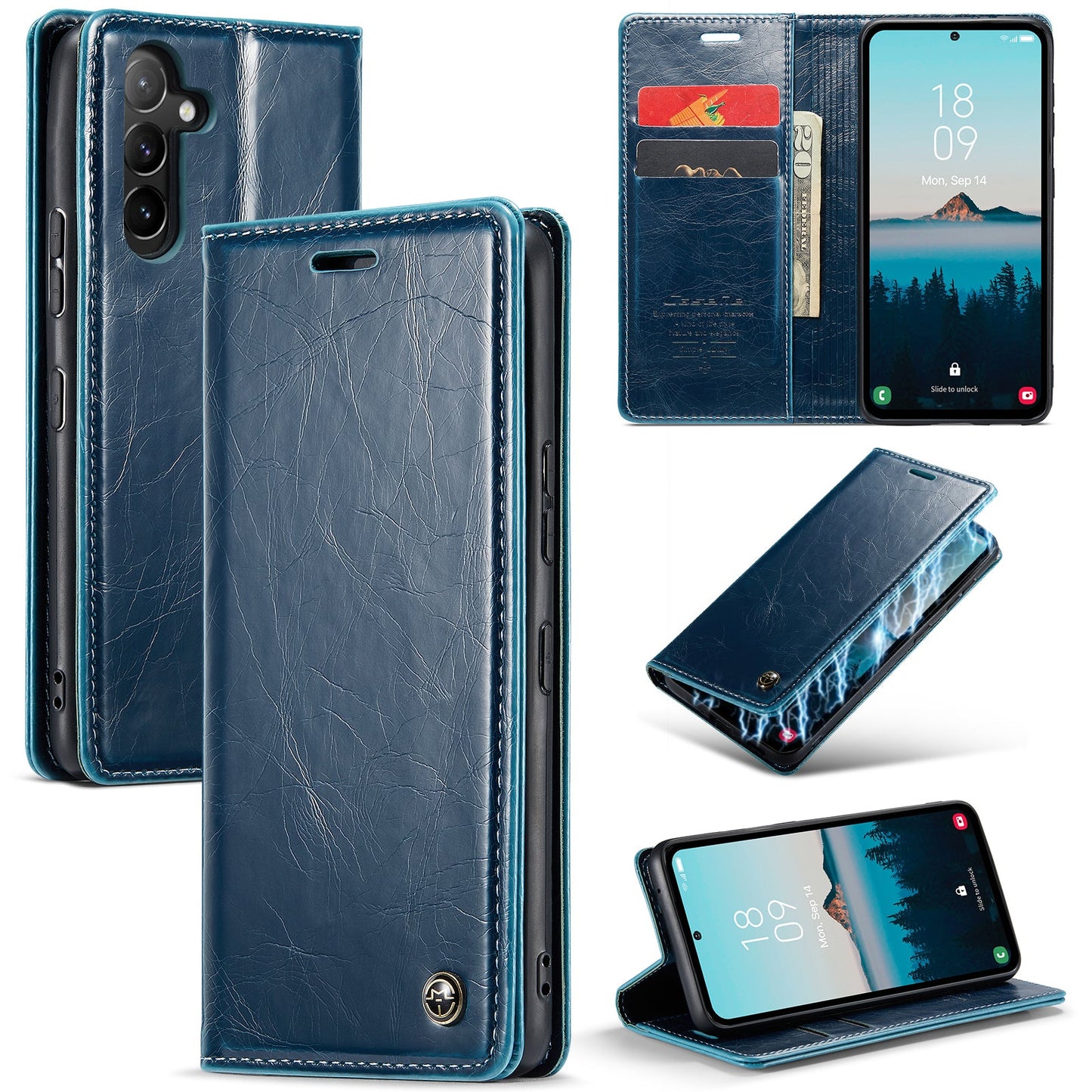 Luxury Flip Leather Phone Case for Samsung Galaxy A