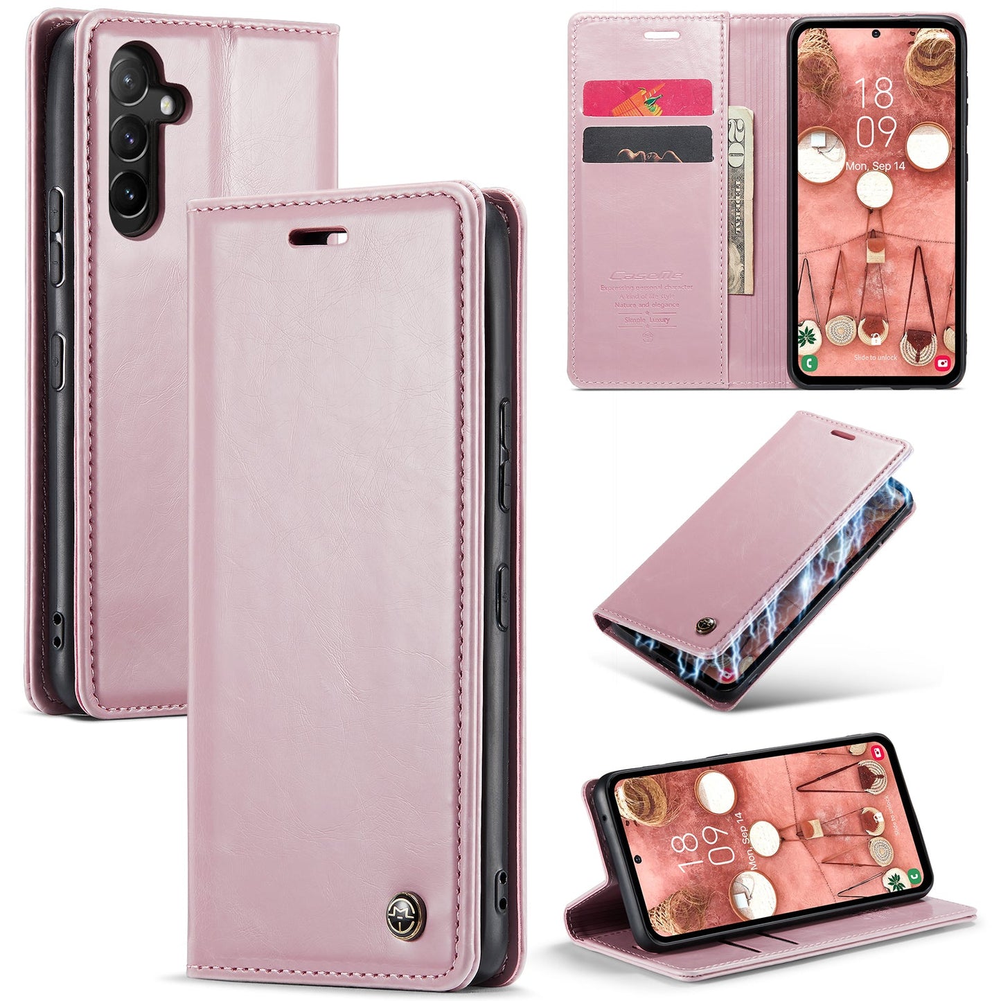 Luxury Flip Leather Phone Case for Samsung Galaxy A