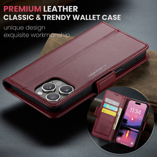 RFID Leather Wallet Phone Case for iPhone