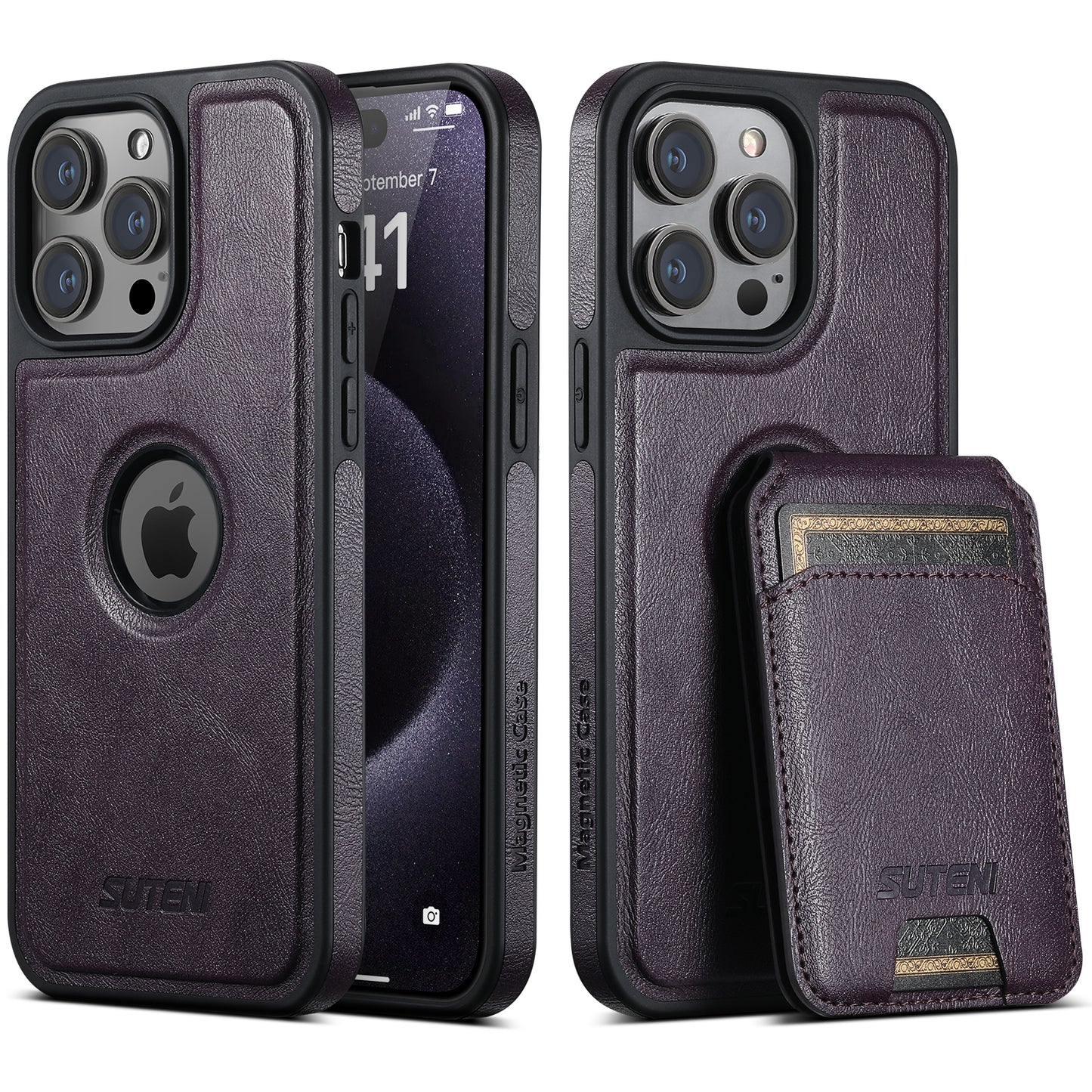 2 in 1 Magnetic Detachable Wallet Case for iPhone