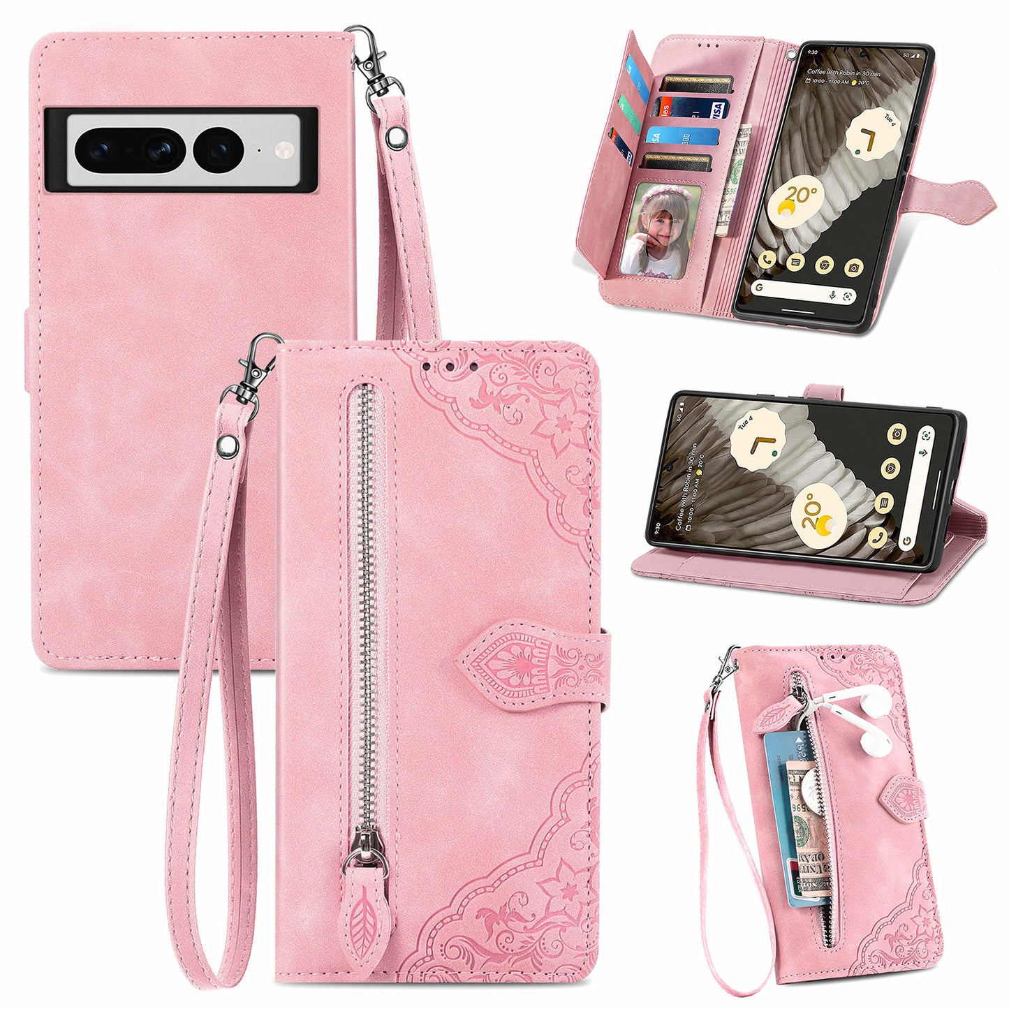Versatile Elegance Wallet Flip Case for Google Pixel