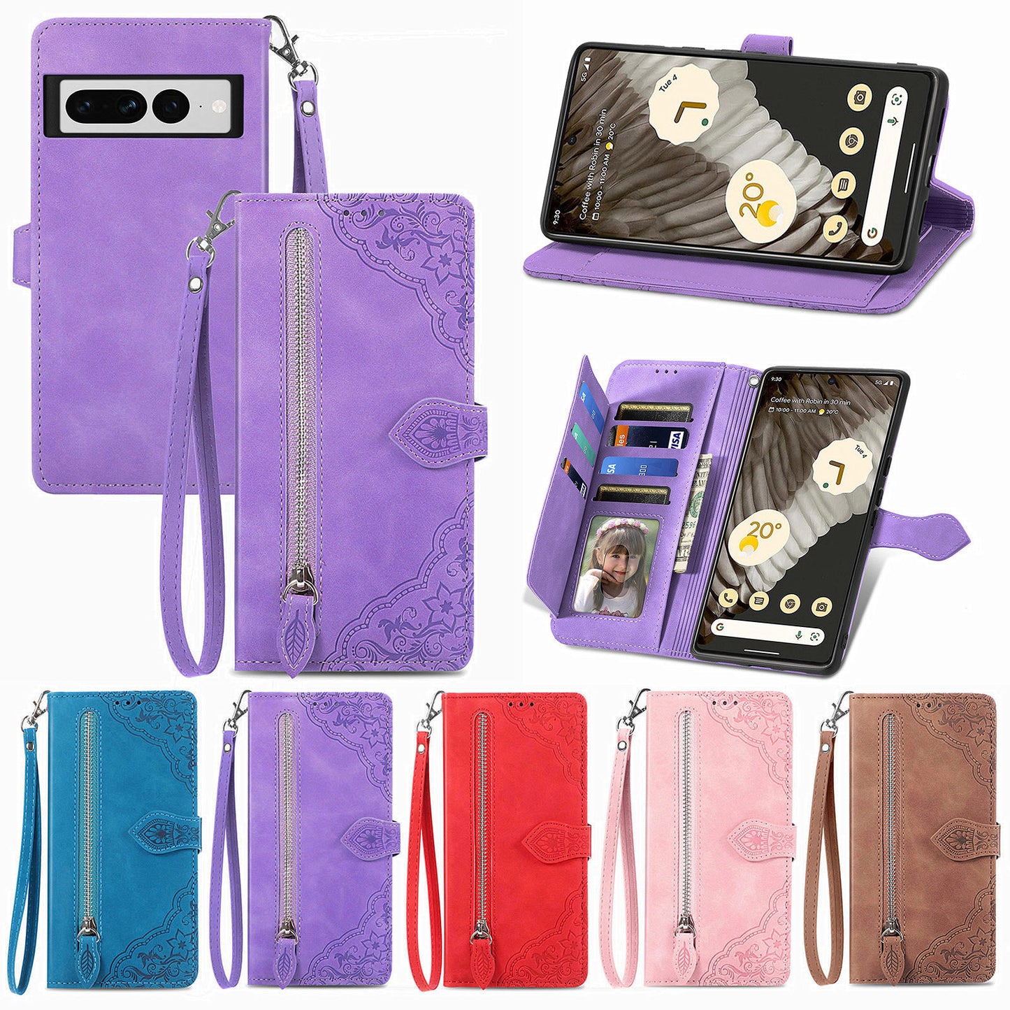 Versatile Elegance Wallet Flip Case for Google Pixel