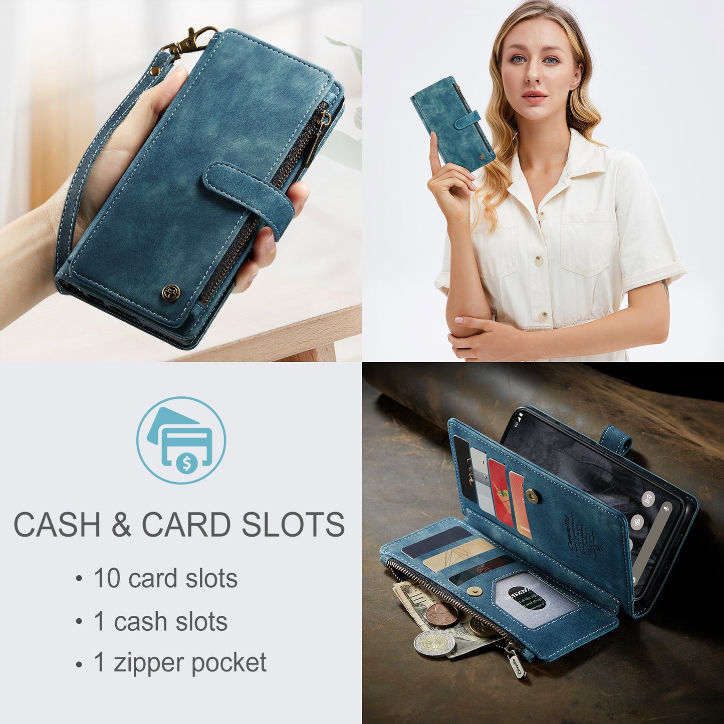 3-in-1 Functionality Durable Wallet Case for Google Pixel