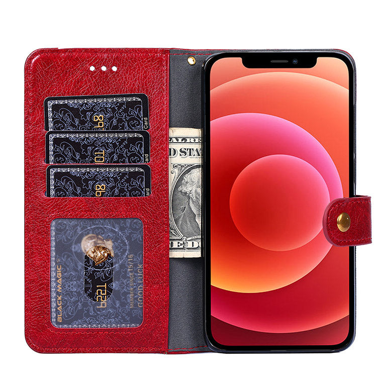 Zip Wallet Credit Card Slot Leather Flip Case for iPhone