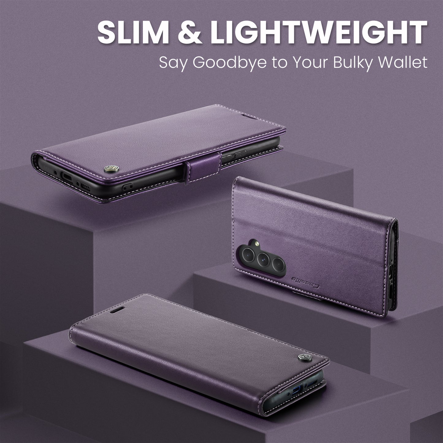RFID Leather Wallet Phone Case for Samsung Galaxy A