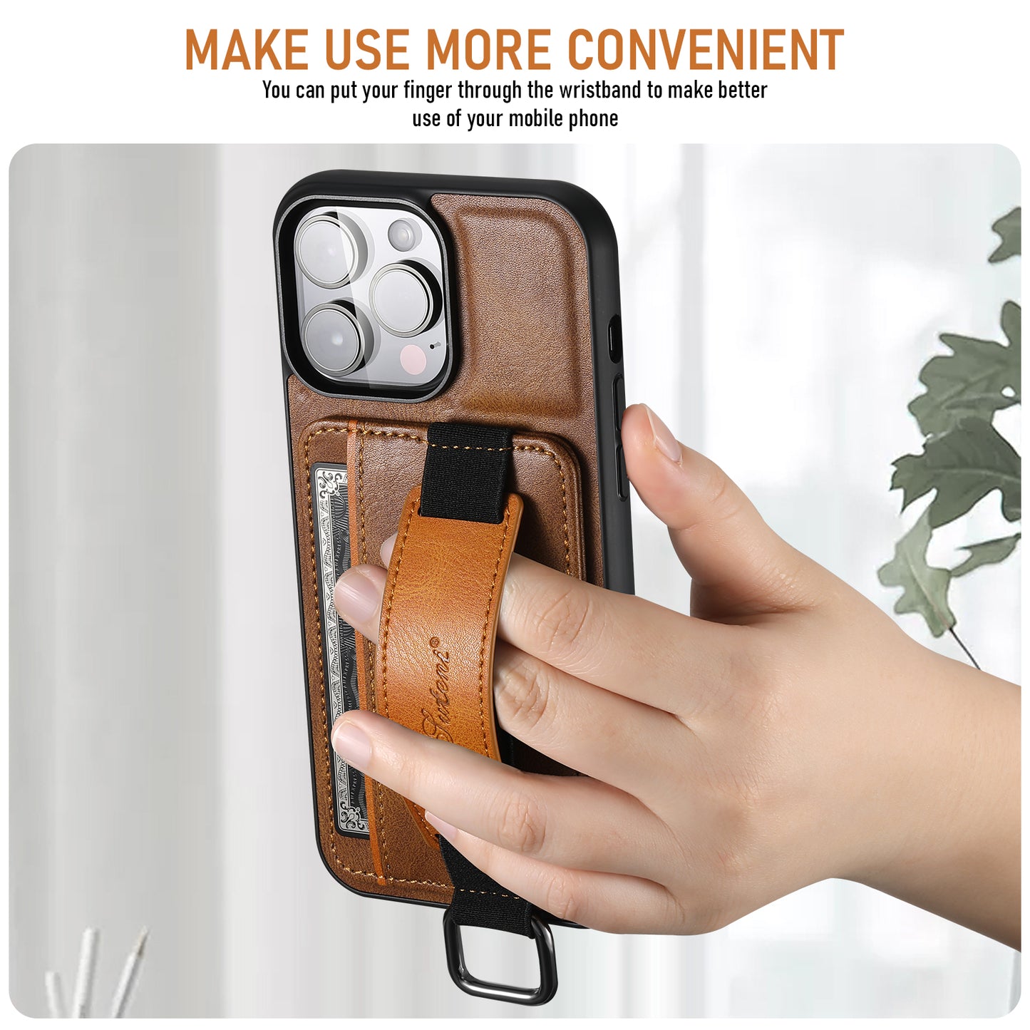 Fashion Wallet Wristlet Case for iPhone