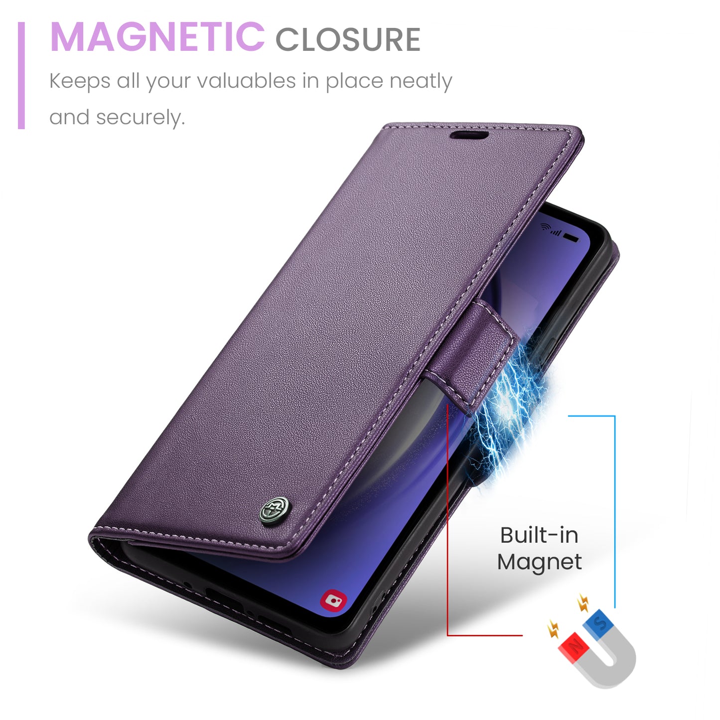 RFID Leather Wallet Phone Case for Samsung Galaxy A