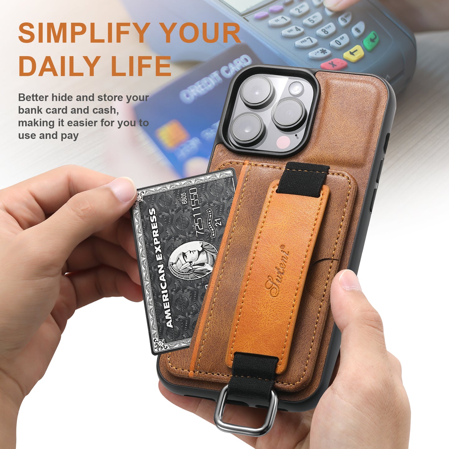 Fashion Wallet Wristlet Case for iPhone