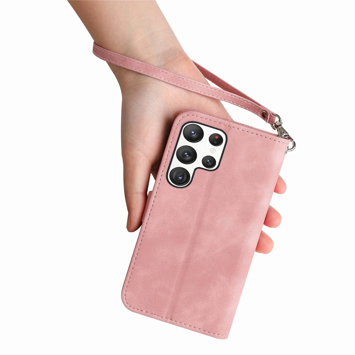 2-in-1 abnehmbare Leder-Brieftaschenhülle für Samsung Galaxy