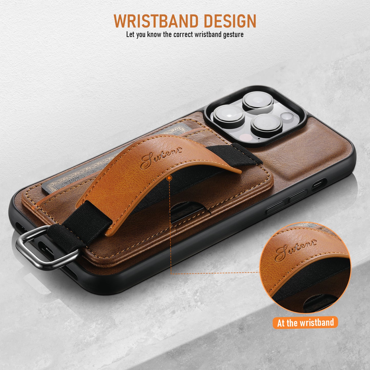 Fashion Wallet Wristlet Case for iPhone