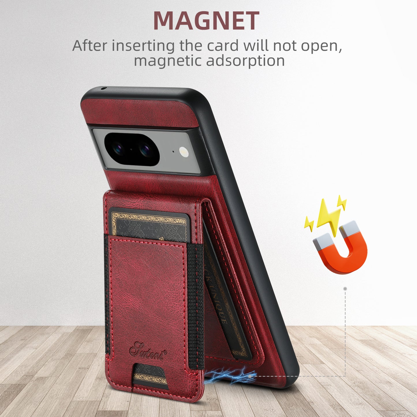 2-in-1 Magnetic Flip Wallet Phone Case for Google Pixel