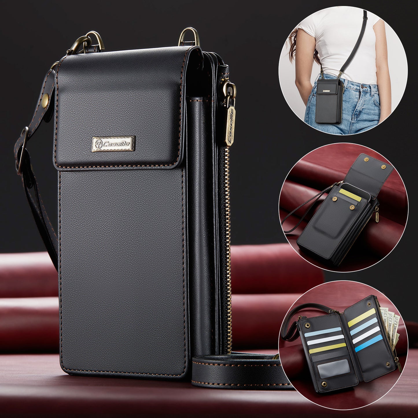 Luxury RFID Crossbody Phone Bag
