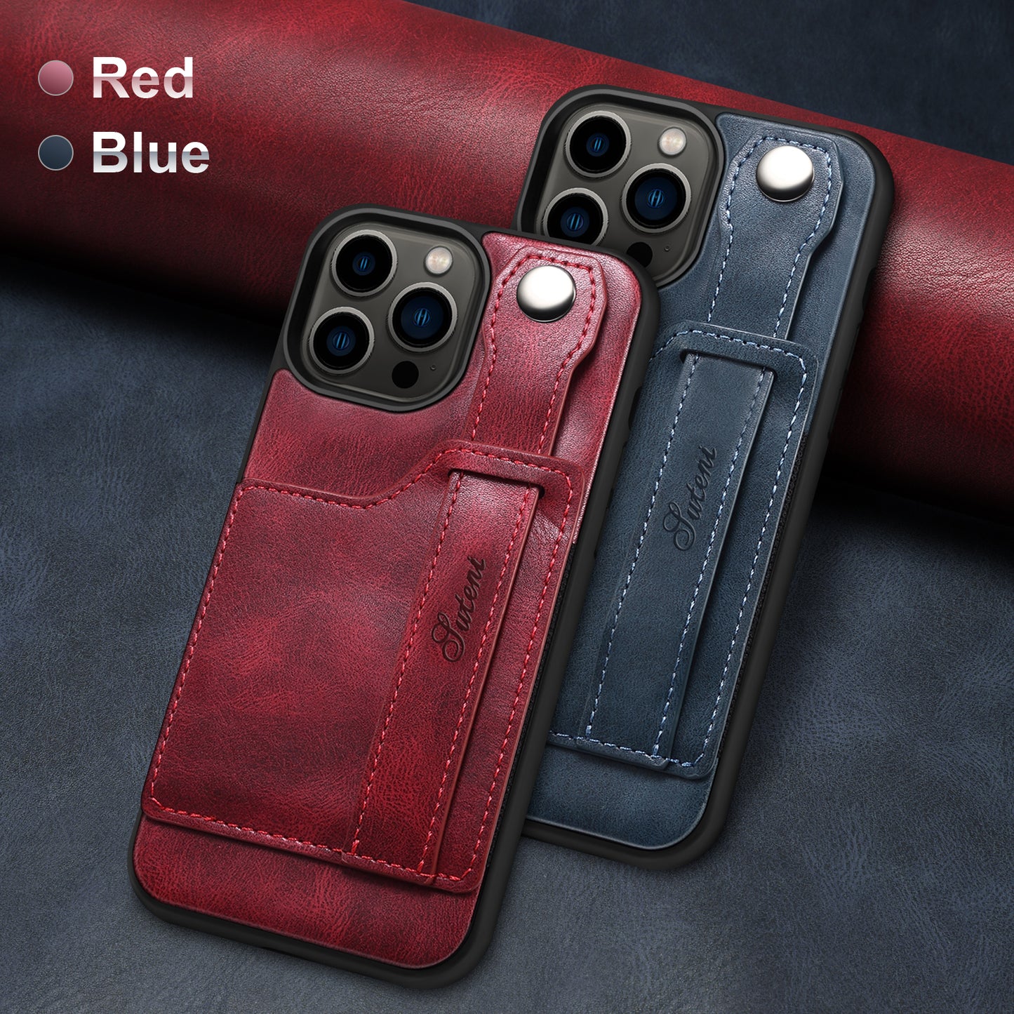 Estuche tipo billetera de cuero desmontable 2 en 1 para iPhone