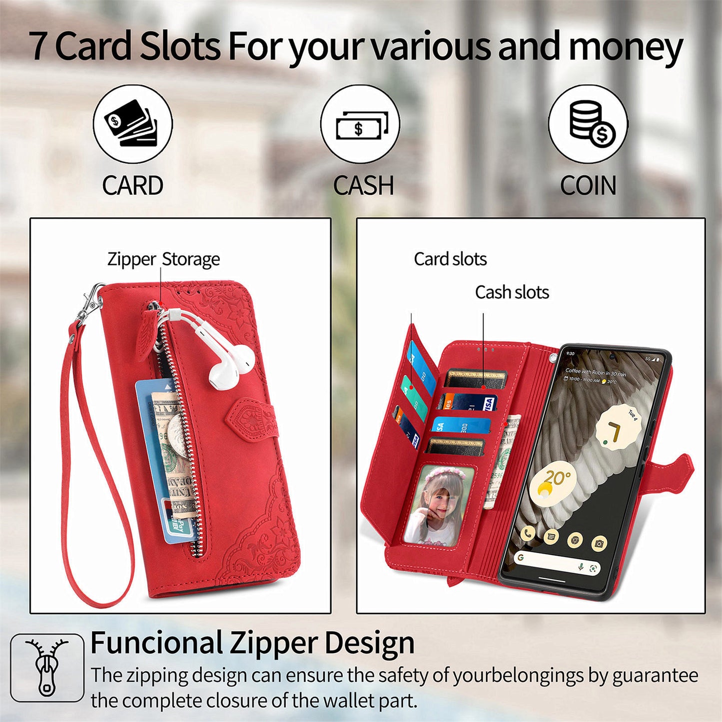 Versatile Elegance Wallet Flip Case for Google Pixel