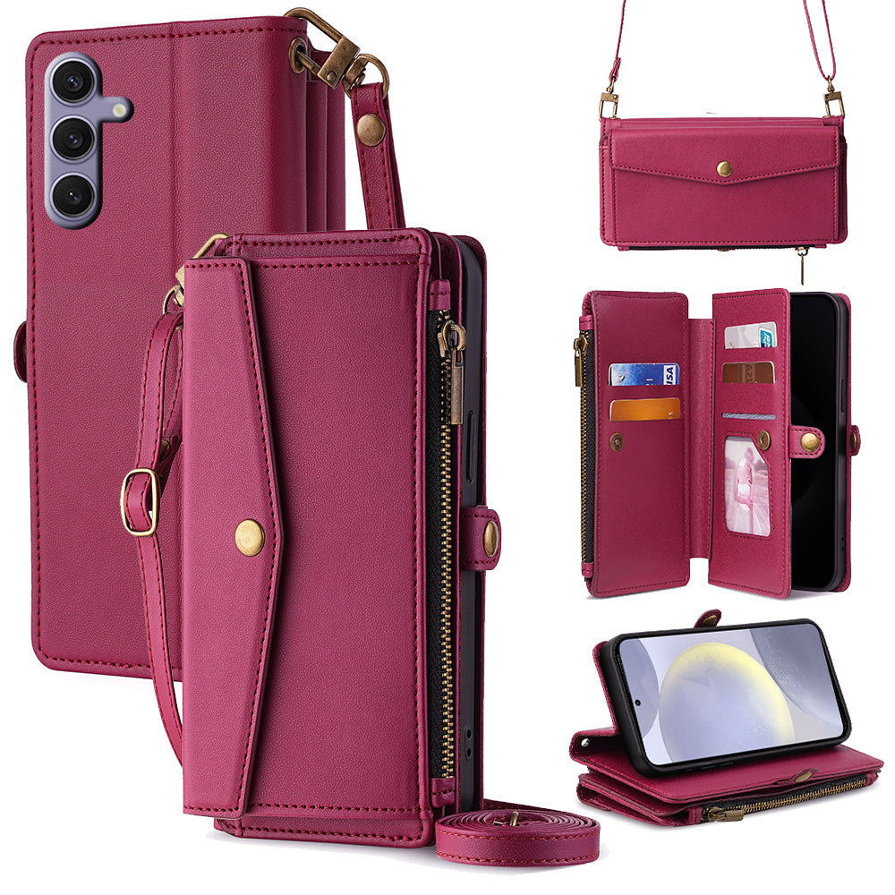 Versatile High-Capacity Wallet Phone Case for Samsung Galaxy