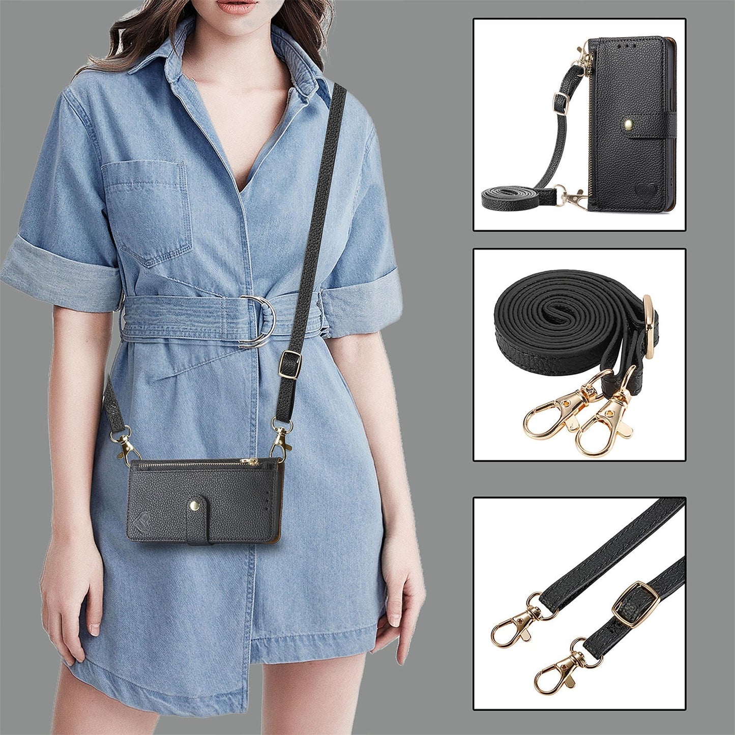 RFID Crossbody Wallet Flip Case for Google Pixel