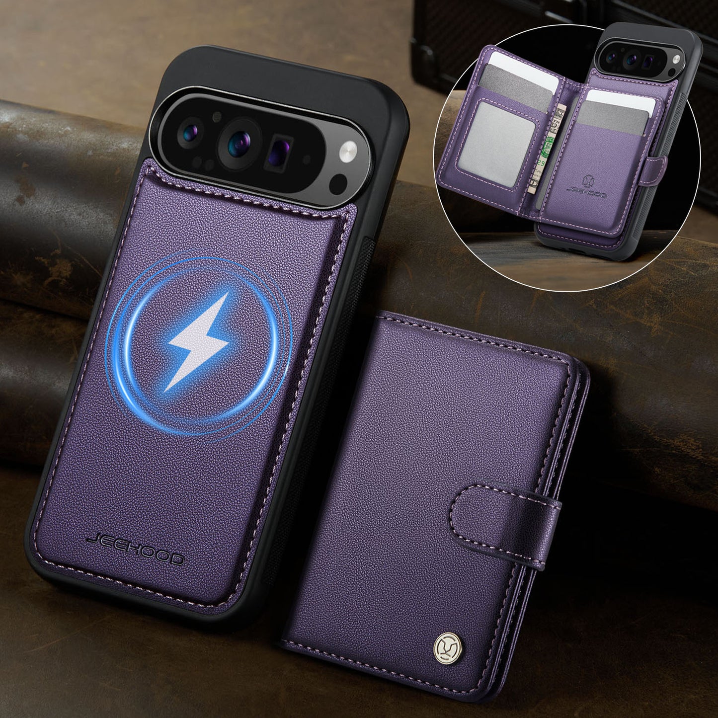 Detachable Magsafe Card Holder Phone Case for Google Pixel