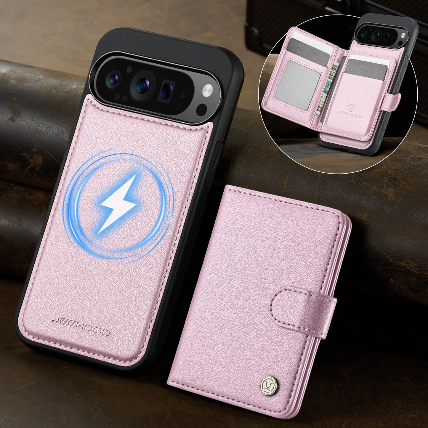 Detachable Magsafe Card Holder Phone Case for Google Pixel