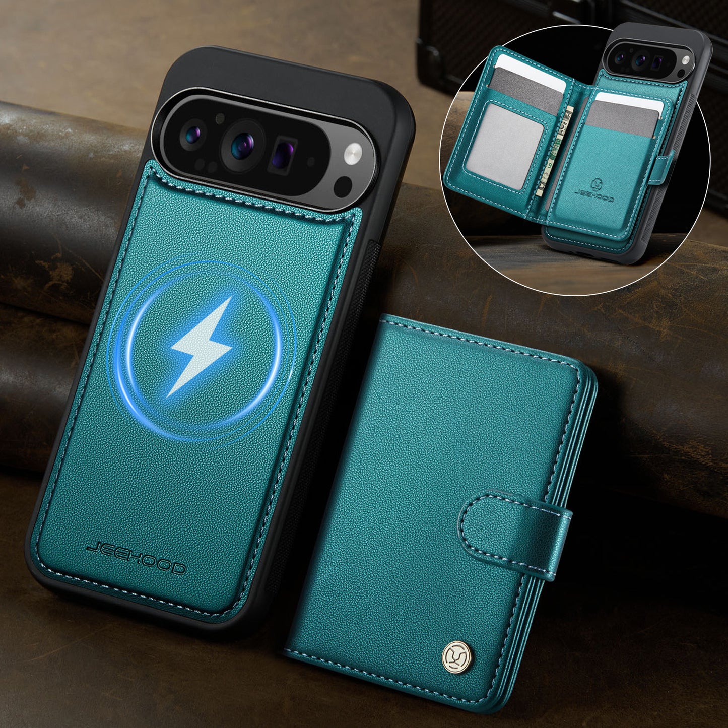 Detachable Magsafe Card Holder Phone Case for Google Pixel