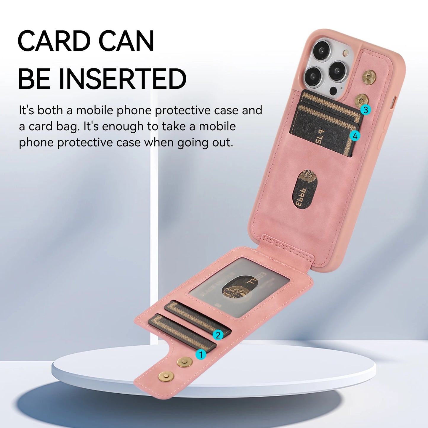 Leather Ring Stand Case for iPhone