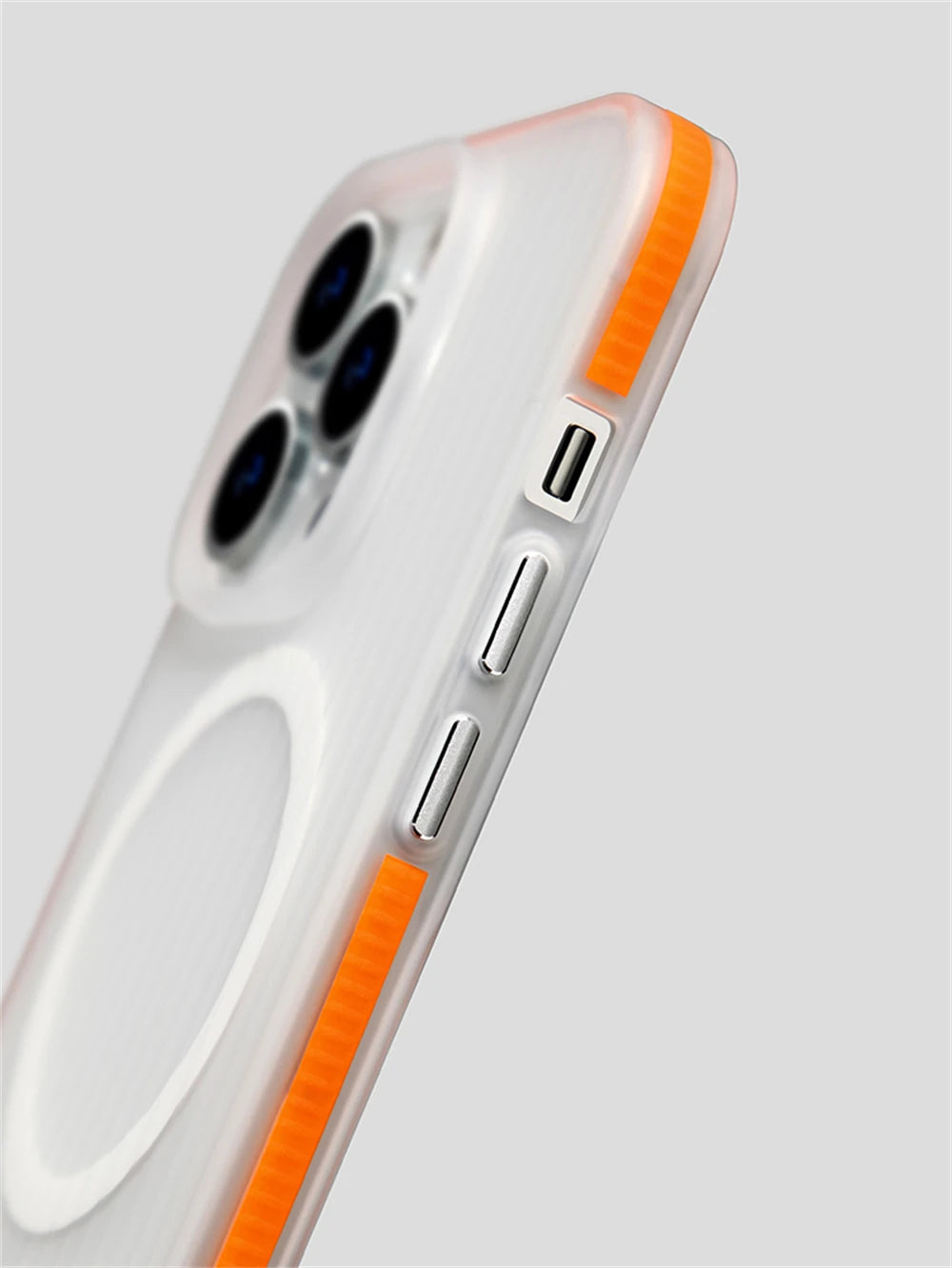 Magnetic Wireless Charging Case with Corrugated Pattern and Non-slip Bumper