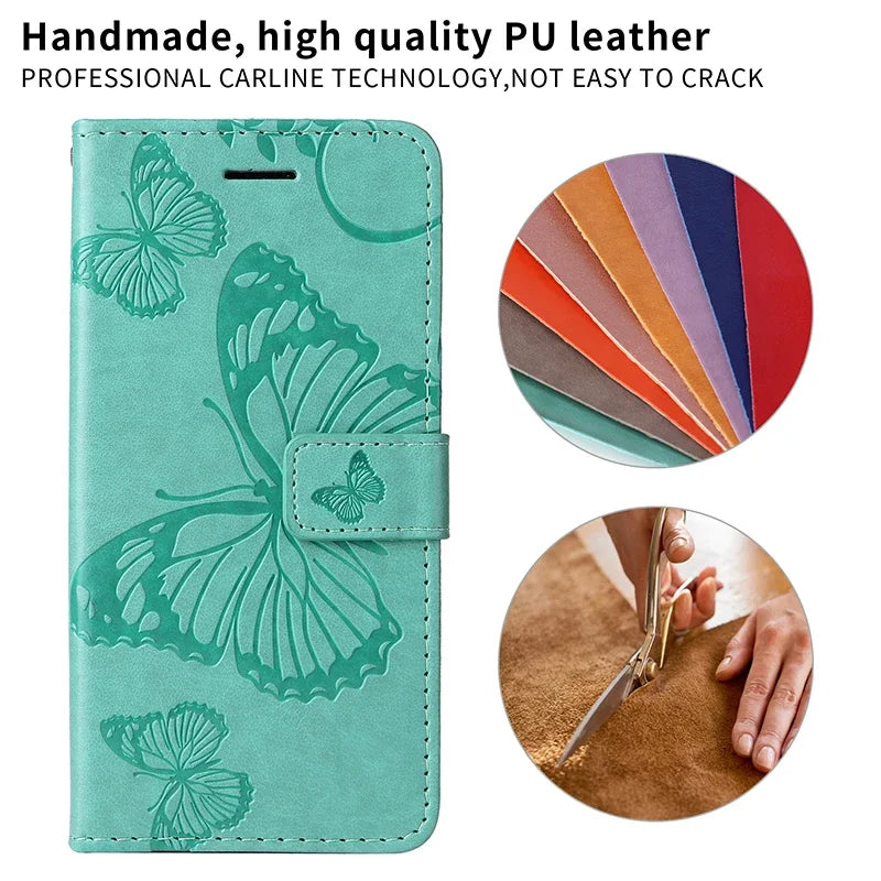 Leather Wallet Flip Phone Case for Samsung Galaxy