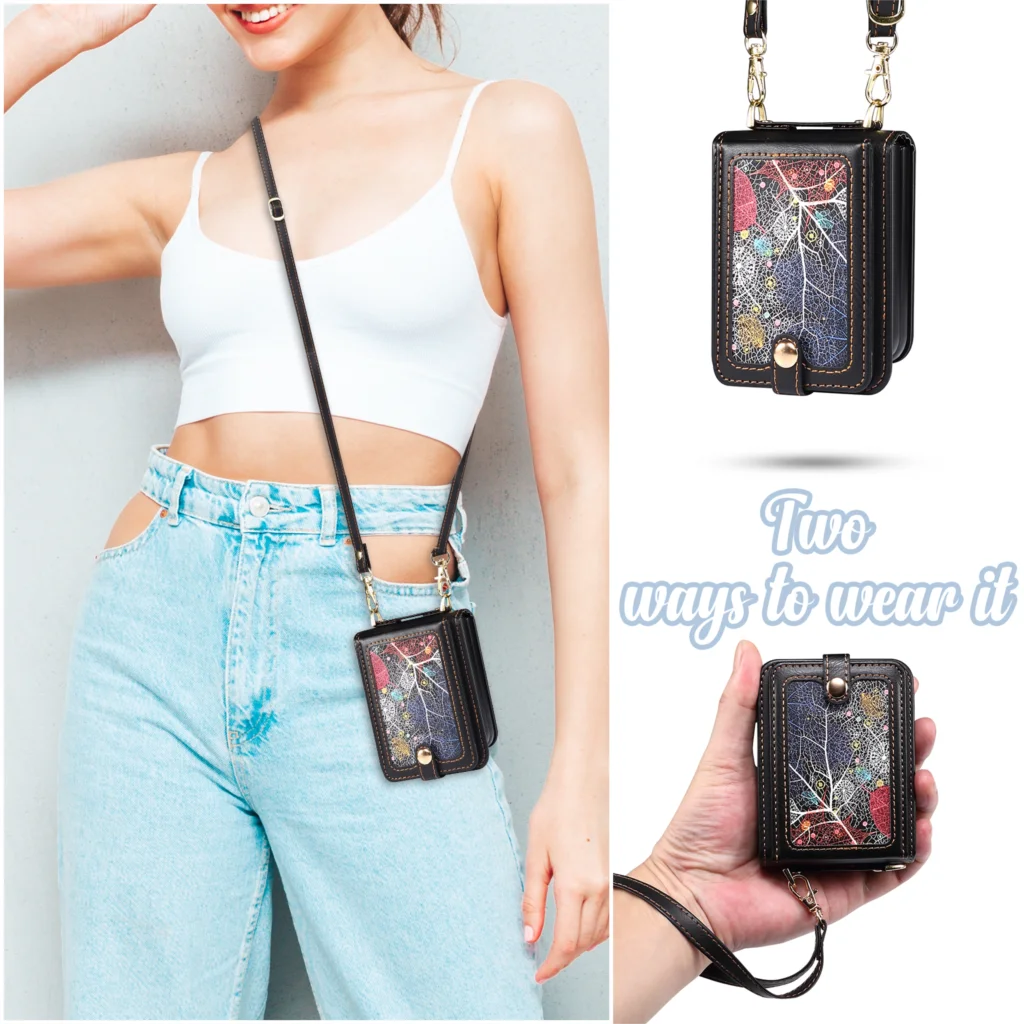 Luxury Brand Leather Crossbody Phone Case