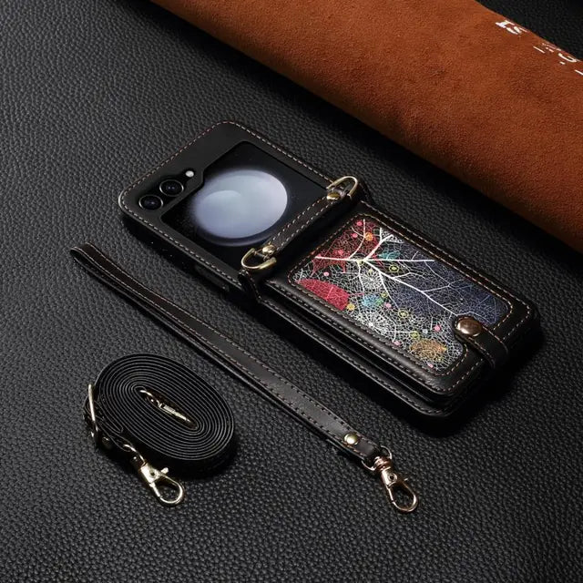 Luxury Brand Leather Crossbody Phone Case