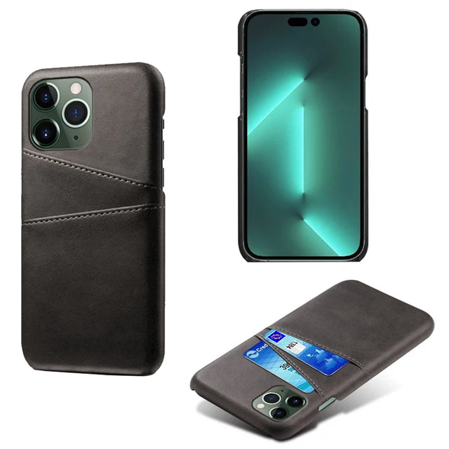 Luxury PU Leather Card Slots Case