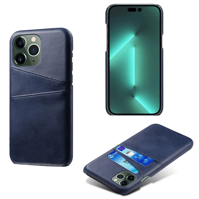 Luxury PU Leather Card Slots Case