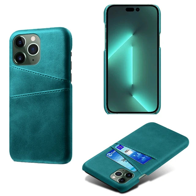 Luxury PU Leather Card Slots Case