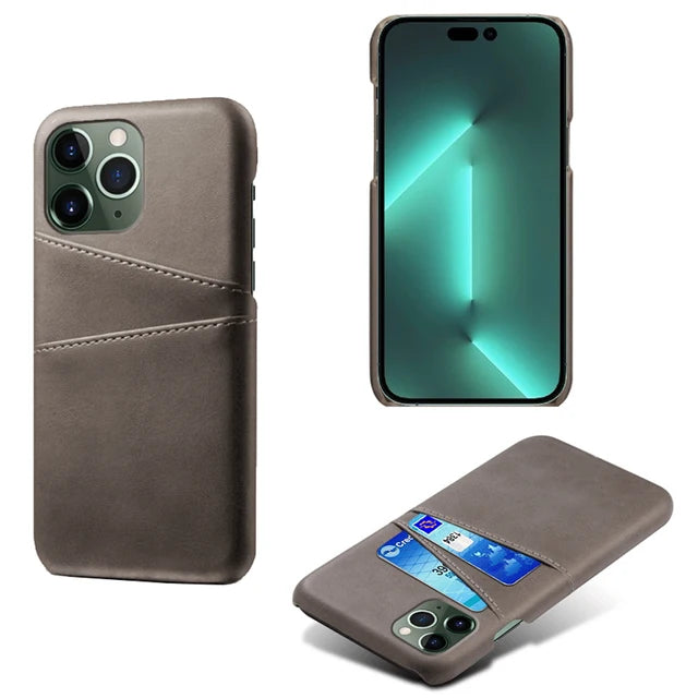 Luxury PU Leather Card Slots Case